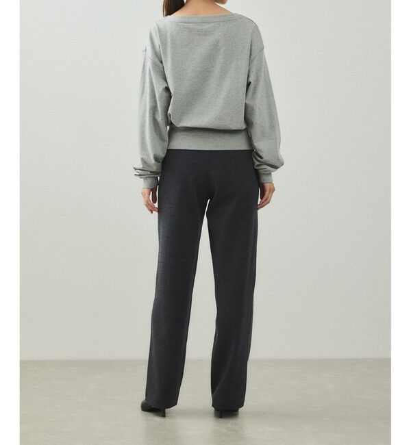 ADAM ET ROPE'「【EMOELLE】ウールニットパンツ」|チノ|