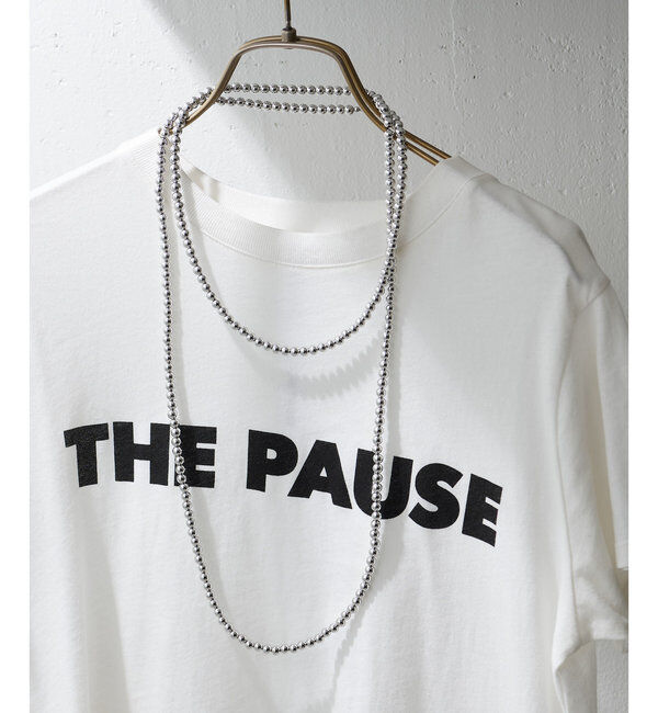 THE PAUSE「【THE PAUSE】メタルボールロングネックレス」|リング|シルバー