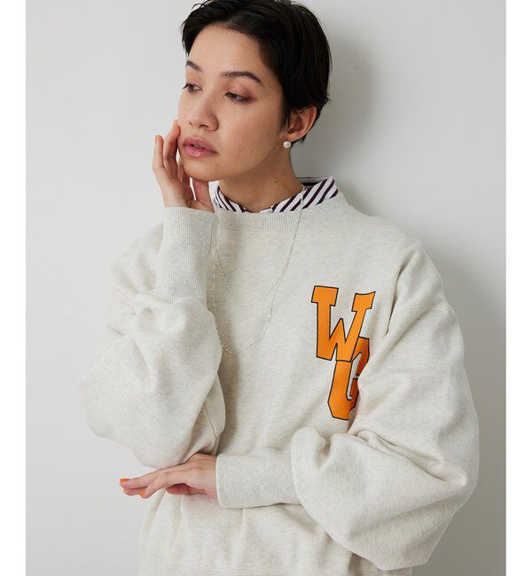  「ワンポイントロゴ裏毛プルオーバー」|Tシャツ・カットソー|