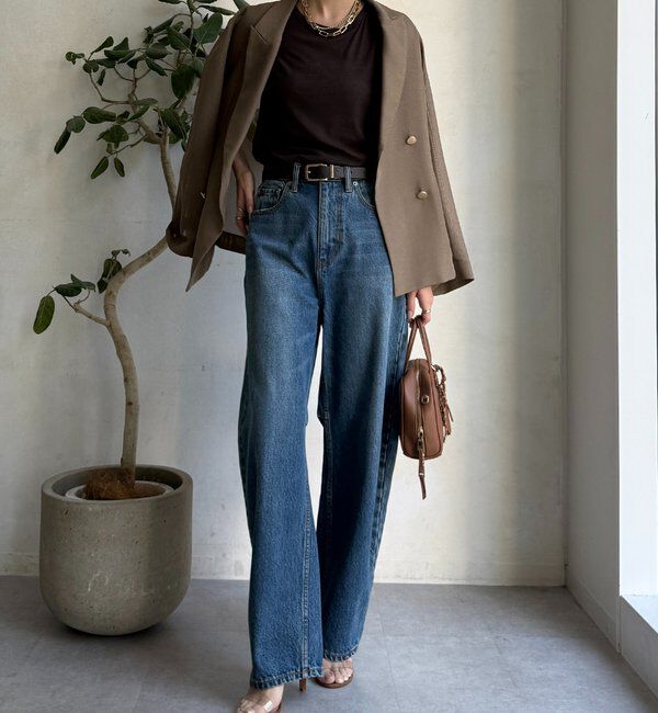  「【ベストセラーアイテム】カーブデニム」|デニム|