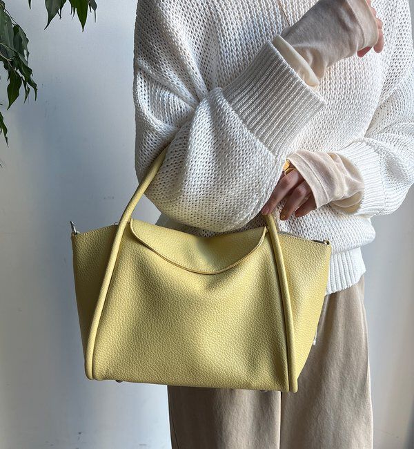  「【WEB限定】ハンドルフラップトート」|トートバッグ|イエロー