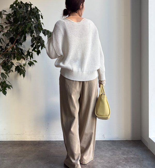  「コットンローゲージプルオーバー」|ニット・セーター|