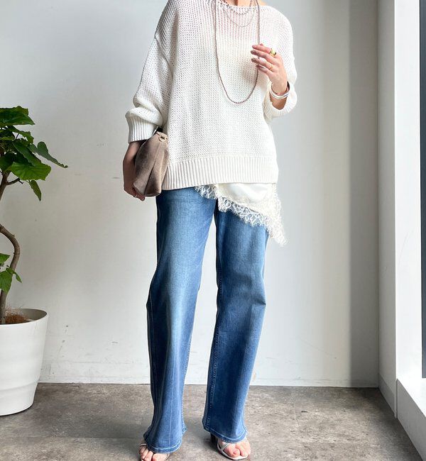  「コットンローゲージプルオーバー」|ニット・セーター|