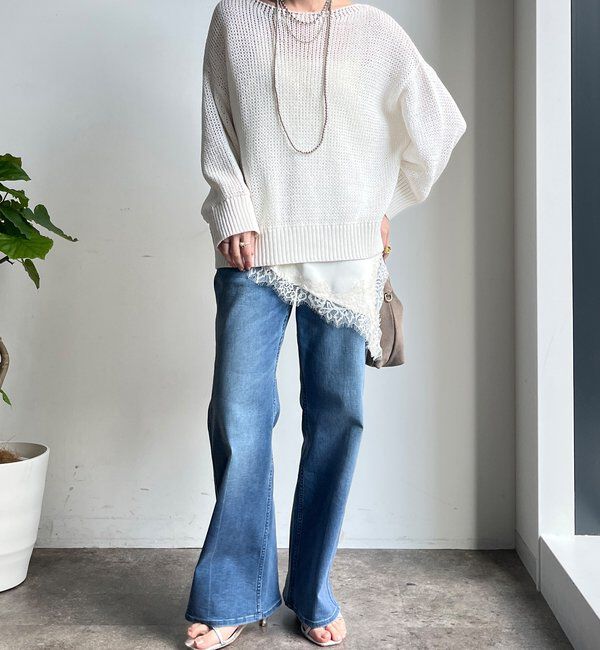  「コットンローゲージプルオーバー」|ニット・セーター|