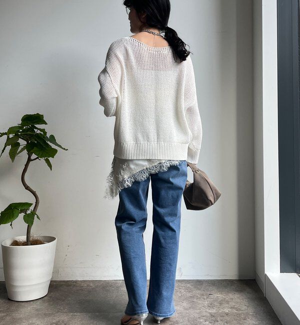  「コットンローゲージプルオーバー」|ニット・セーター|