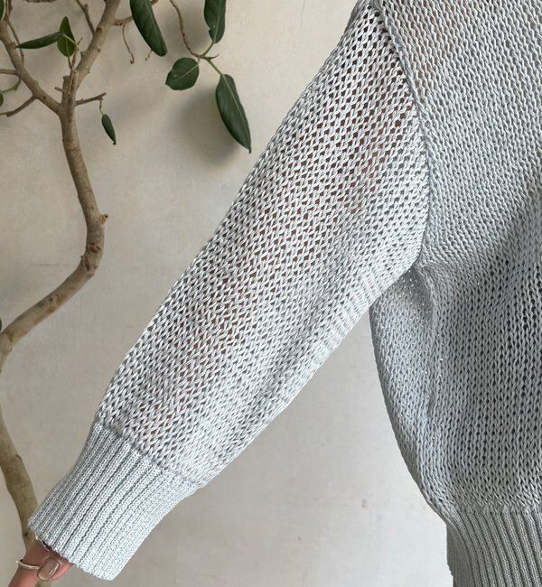  「コットンローゲージプルオーバー」|ニット・セーター|