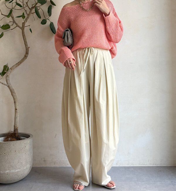  「コットンローゲージプルオーバー」|ニット・セーター|