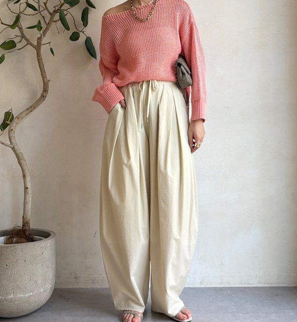  「コットンローゲージプルオーバー」|ニット・セーター|