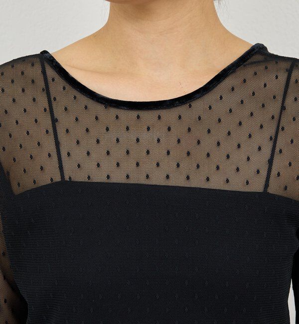  「【2way】チュールプルオーバー」|Tシャツ・カットソー|