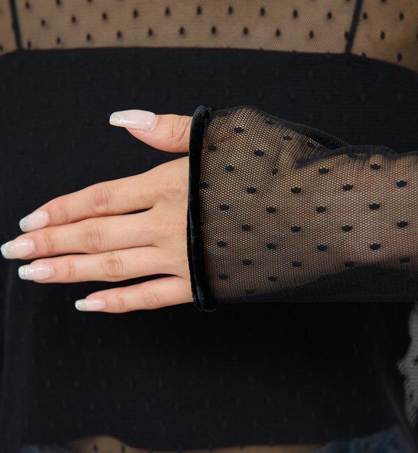  「【2way】チュールプルオーバー」|Tシャツ・カットソー|