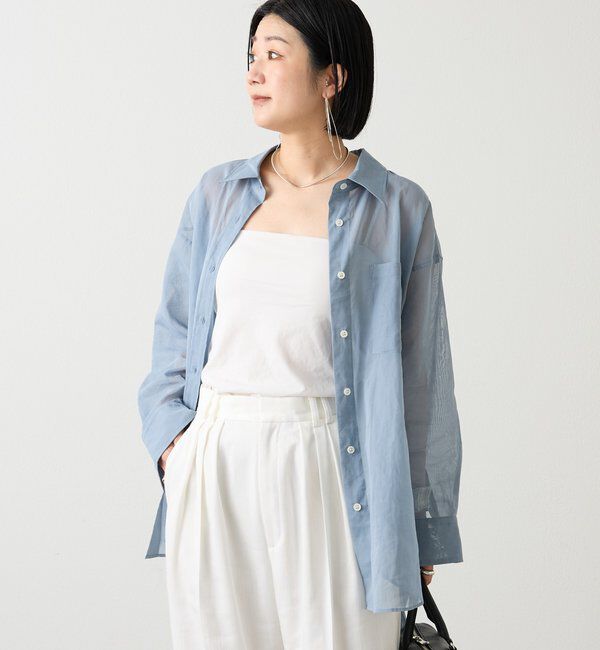  「シアーオーバーシャツ」|シャツ・ブラウス|