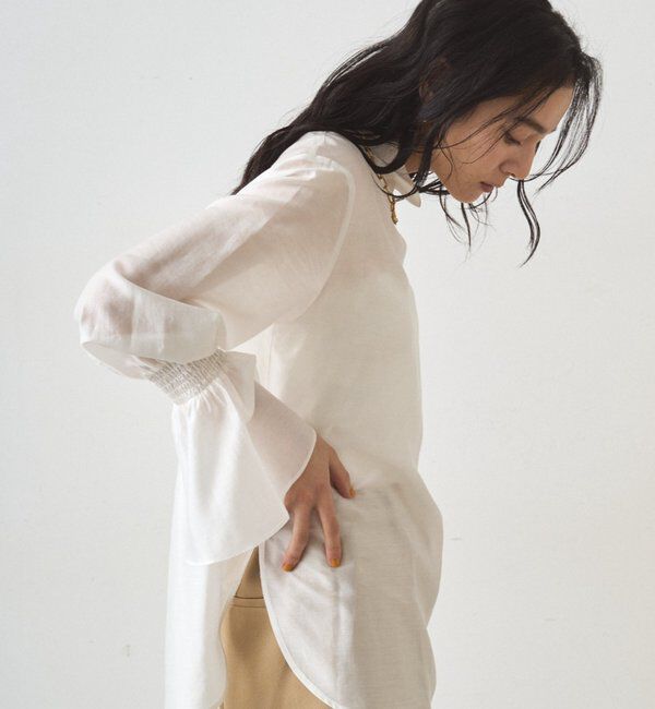  「シアーハイネックブラウス」|シャツ・ブラウス|