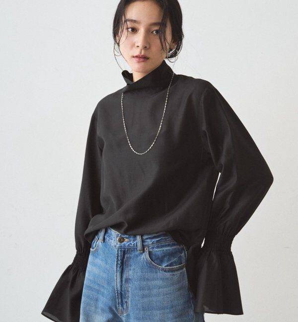  「シアーハイネックブラウス」|シャツ・ブラウス|