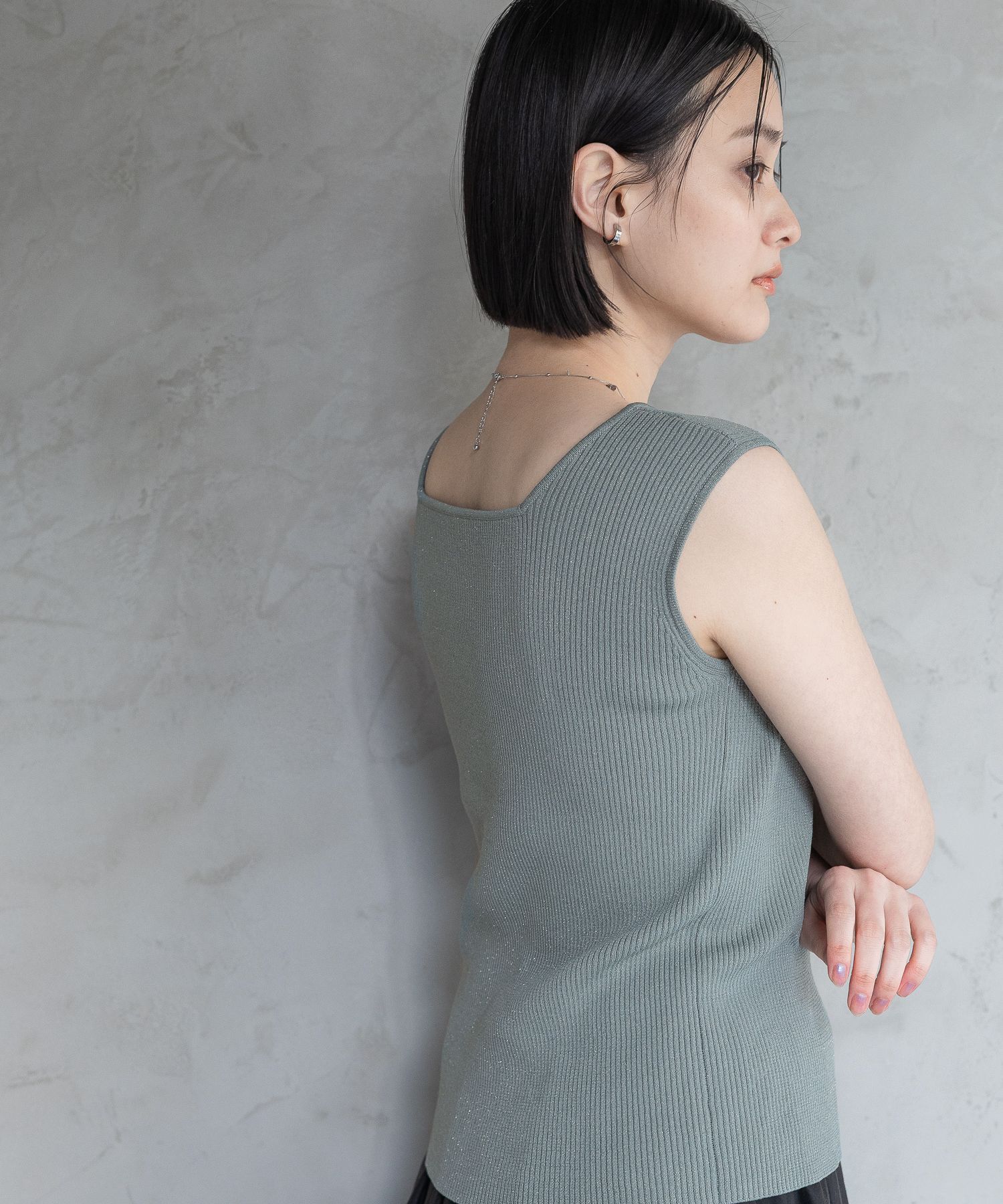 A part by 「スクエアリブタンク」|タンクトップ|