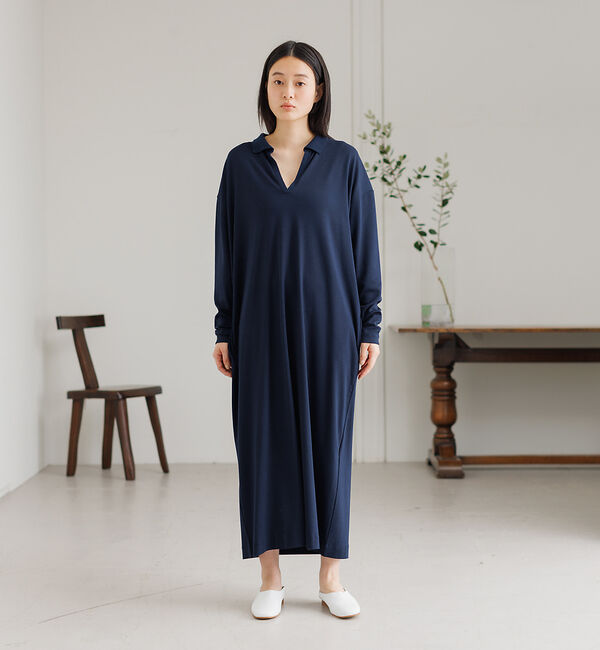 collex「ポロ衿コンビワンピース」|ワンピース|