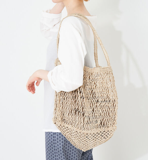 collex「【Maison Bengal】マクラメ編み バッグ」|トートバッグ|ベージュ
