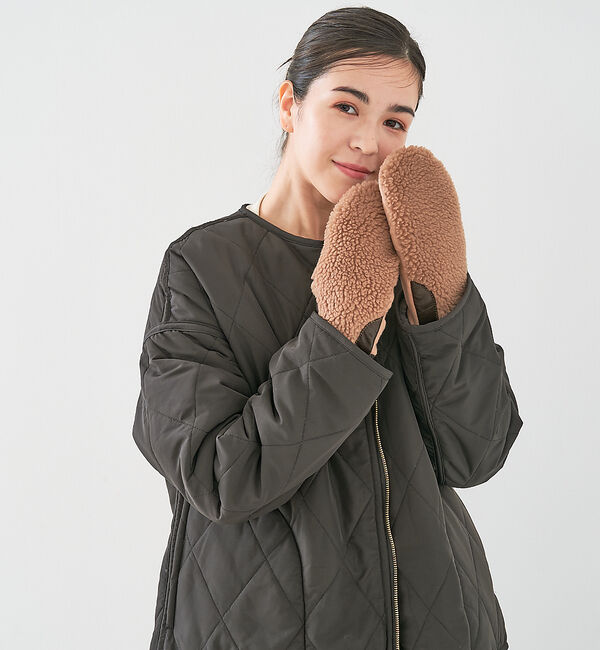 collex「【福田手袋】【タッチパネル対応】ボアミトングローブ」|手袋|