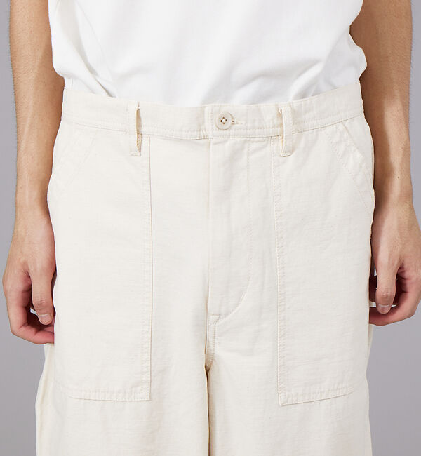 ABAHOUSE「コットン ワイド テーパード ベイカー パンツ」|カーゴ|