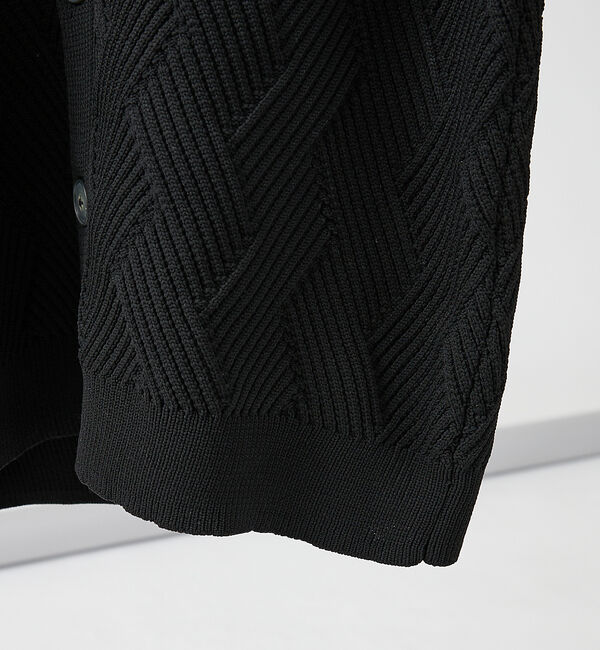 ABAHOUSE「【ジオメトリック柄 / 軽量】スタンド カーディガン」|カーディガン|