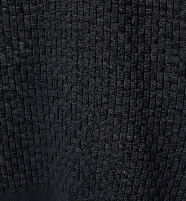 ABAHOUSE「【ハイストレッチ】ブロックチェック ジャガード クルーネックニット」|ニット・セーター|