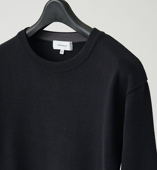 ABAHOUSE「総針 プルオーバー クルーネックニット」|ニット・セーター|