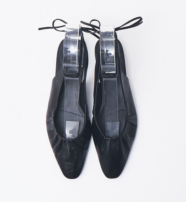 Rouge vif「quartierglam ギャザーレースアップシューズ」|パンプス|