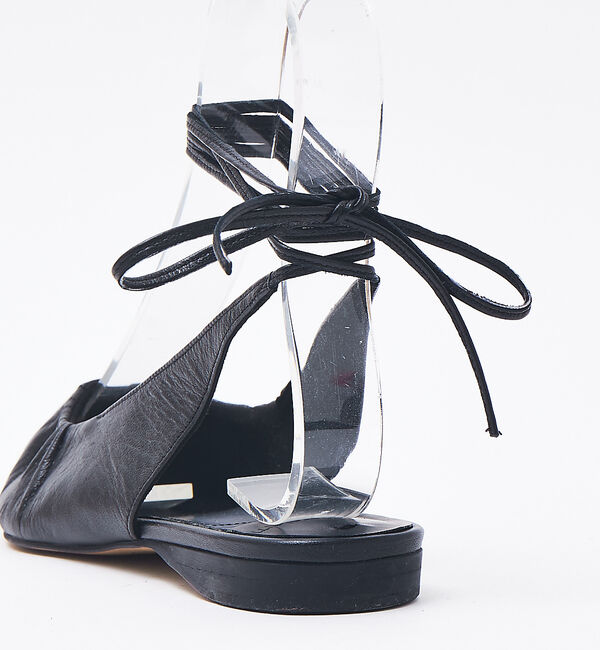 Rouge vif「quartierglam ギャザーレースアップシューズ」|パンプス|