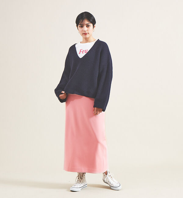 Rouge vif「片畦2WAYローゲージニット」|ニット・セーター|