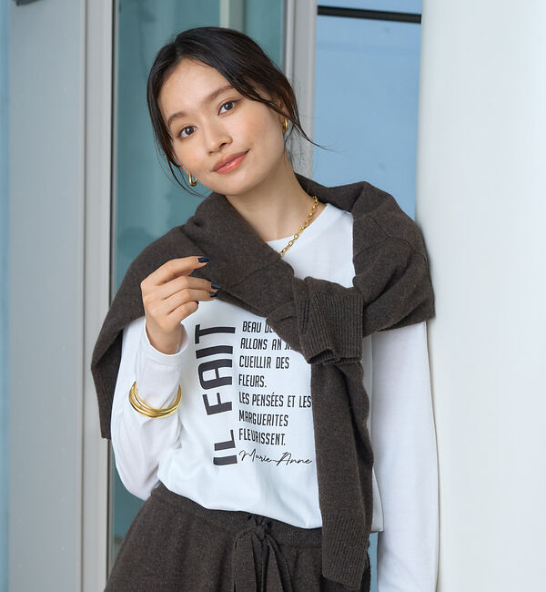 Rouge vif「リラックスロゴロンT（IL FAIT）」|Tシャツ・カットソー|