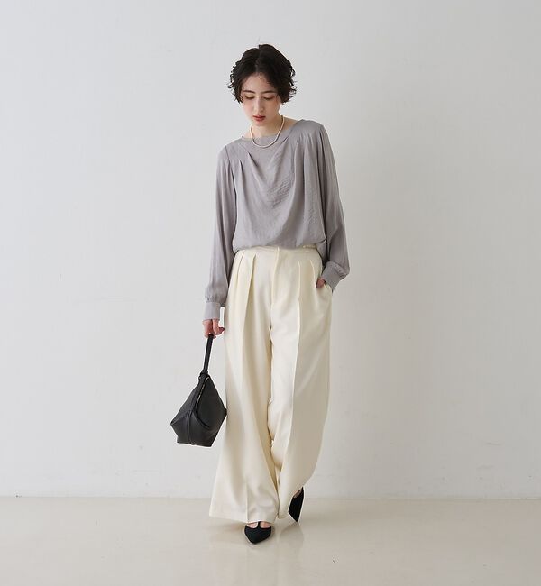 Rouge vif「【新色登場】【一部店舗限定】【3サイズ展開】ベルト付きハイウエストタックパンツ」|その他|