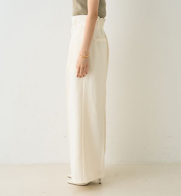 Rouge vif「【新色登場】【一部店舗限定】【3サイズ展開】ベルト付きハイウエストタックパンツ」|その他|