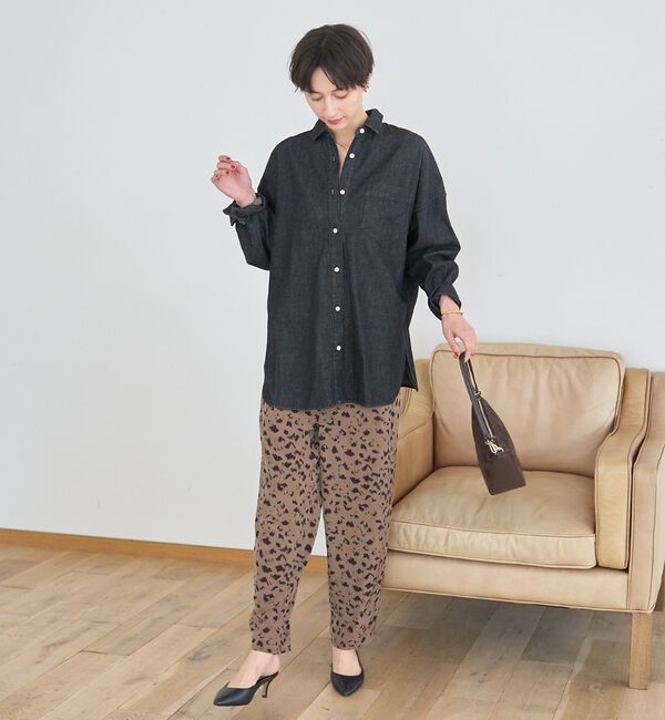 Rouge vif「【2026SS新作】【ロングセラー】NEW オーバーサイズデニムシャツ」|シャツ・ブラウス|