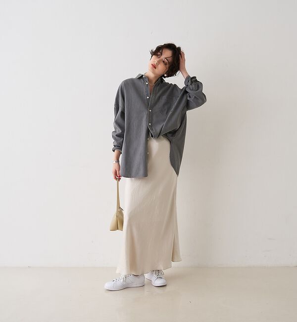 Rouge vif「【2026SS新作】【ロングセラー】NEW オーバーサイズデニムシャツ」|シャツ・ブラウス|