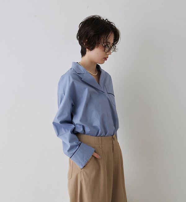 Rouge vif「【セットアップ対応】オープンカラーシャツ」|シャツ・ブラウス|