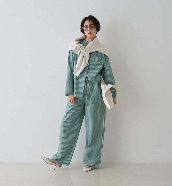 Rouge vif「【セットアップ対応】オープンカラーシャツ」|シャツ・ブラウス|