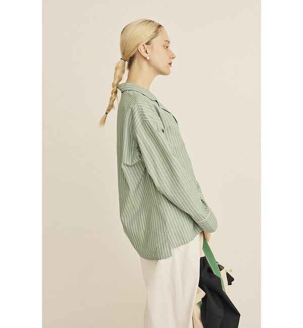 Rouge vif「【セットアップ対応】オープンカラーシャツ」|シャツ・ブラウス|