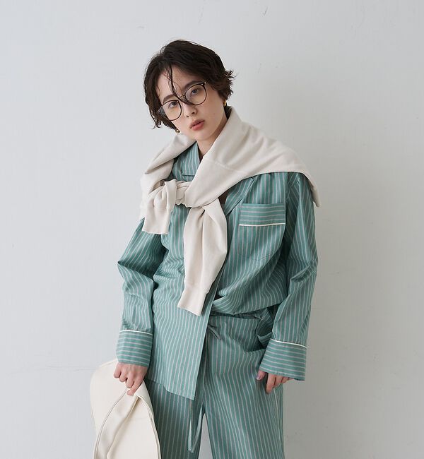 Rouge vif「【セットアップ対応】オープンカラーシャツ」|シャツ・ブラウス|