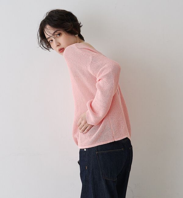 Rouge vif「【一部店舗限定】バックスリット ゆるメッシュニット【予約】」|ニット・セーター|