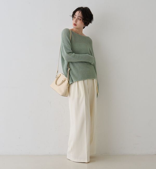 Rouge vif「【一部店舗限定】バックスリット ゆるメッシュニット【予約】」|ニット・セーター|