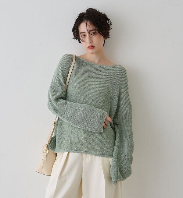 Rouge vif「【一部店舗限定】バックスリット ゆるメッシュニット【予約】」|ニット・セーター|