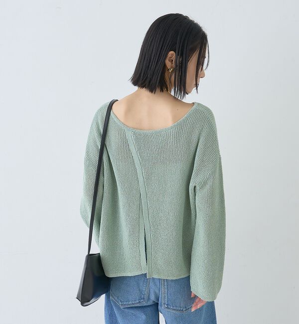 Rouge vif「【一部店舗限定】バックスリット ゆるメッシュニット【予約】」|ニット・セーター|