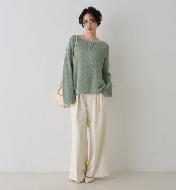 Rouge vif「【一部店舗限定】バックスリット ゆるメッシュニット【予約】」|ニット・セーター|