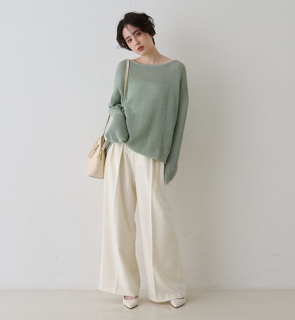 Rouge vif「【一部店舗限定】バックスリット ゆるメッシュニット【予約】」|ニット・セーター|