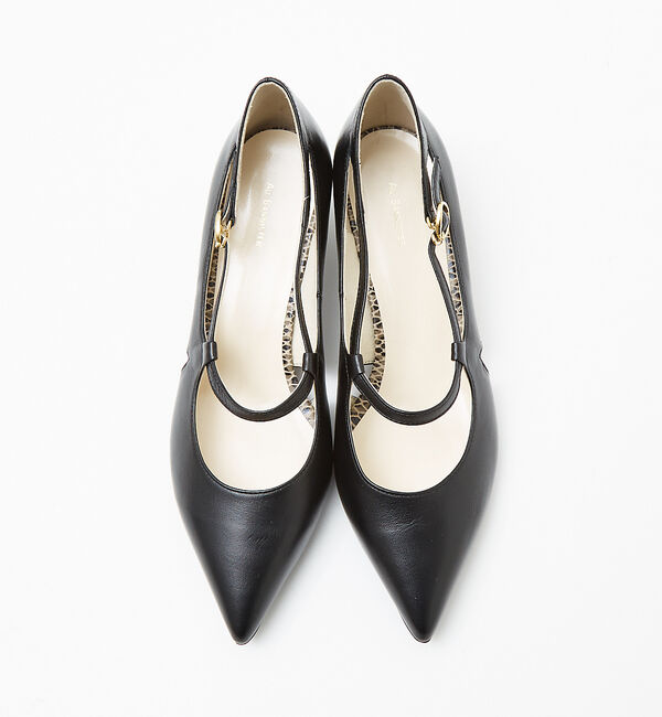 AU BANNISTER「ポインテッドラウンドストラップパンプス」|パンプス|