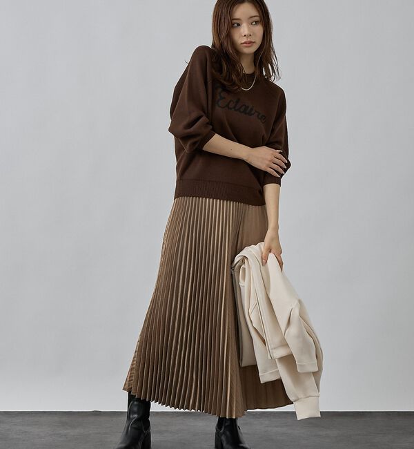 abahouse mavie「【新色追加】ロゴジャガードニット」|ニット・セーター|