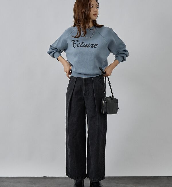 abahouse mavie「【新色追加】ロゴジャガードニット」|ニット・セーター|