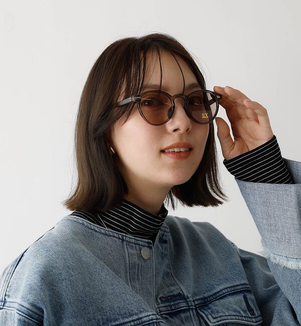 abahouse mavie「【UVカット】クリアカラーレンズサングラス」|メガネ|