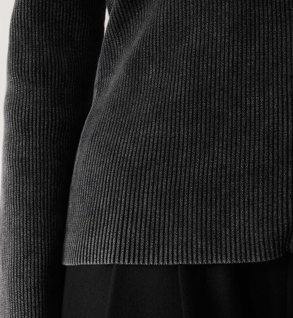 abahouse mavie「Wジップリブハイネックカーデ」|カーディガン|