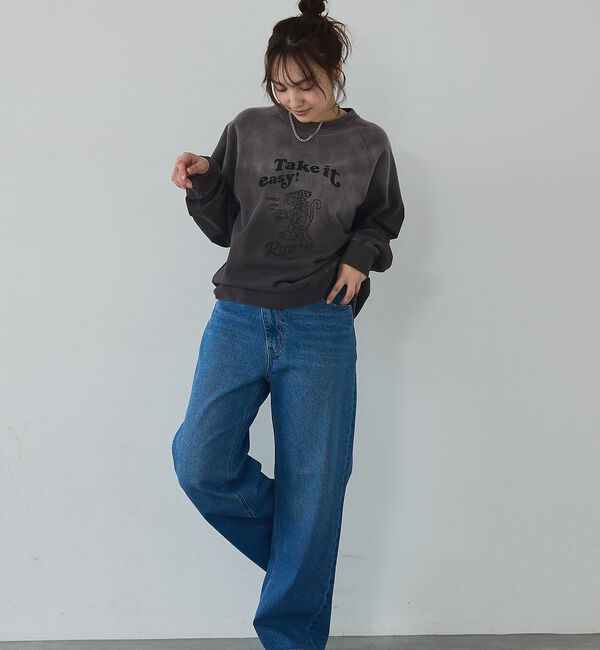 abahouse mavie「ラグランプリントプルオーバー」|Tシャツ・カットソー|