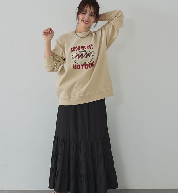 abahouse mavie「ラグランプリントプルオーバー」|Tシャツ・カットソー|